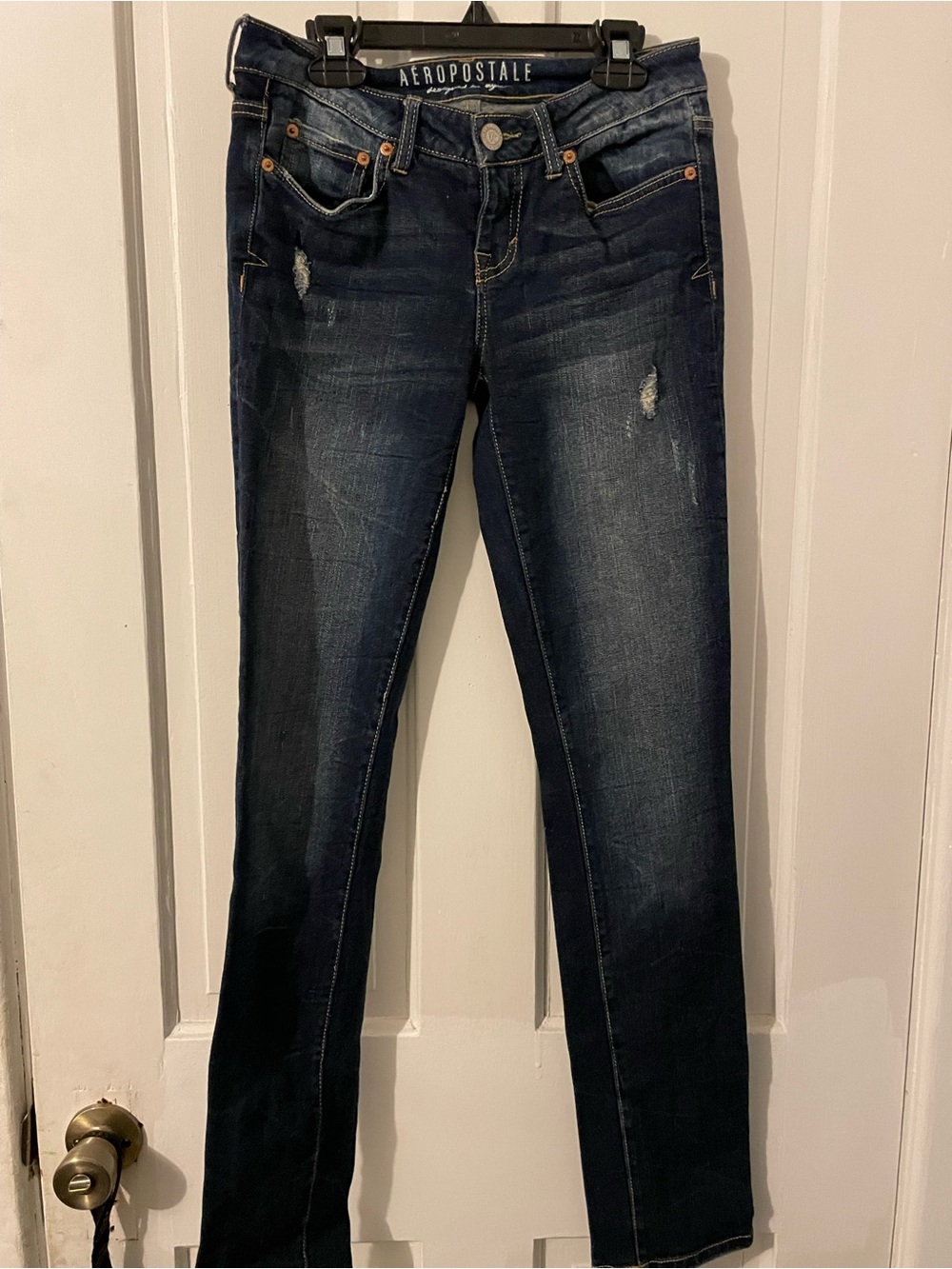 Aeropostale Women's Dark Indigo Skinny Jeans